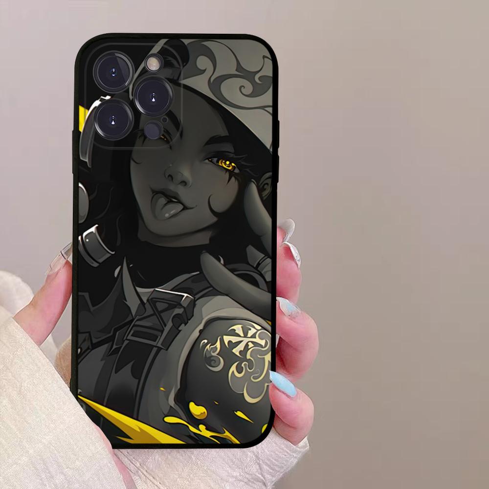 Чехол для телефона с артом персонажа игры Valorant для iPhone 15 8 7 6 6S Plus X SE 2020 XR XS 14 11 12 13 Mini Pro Max