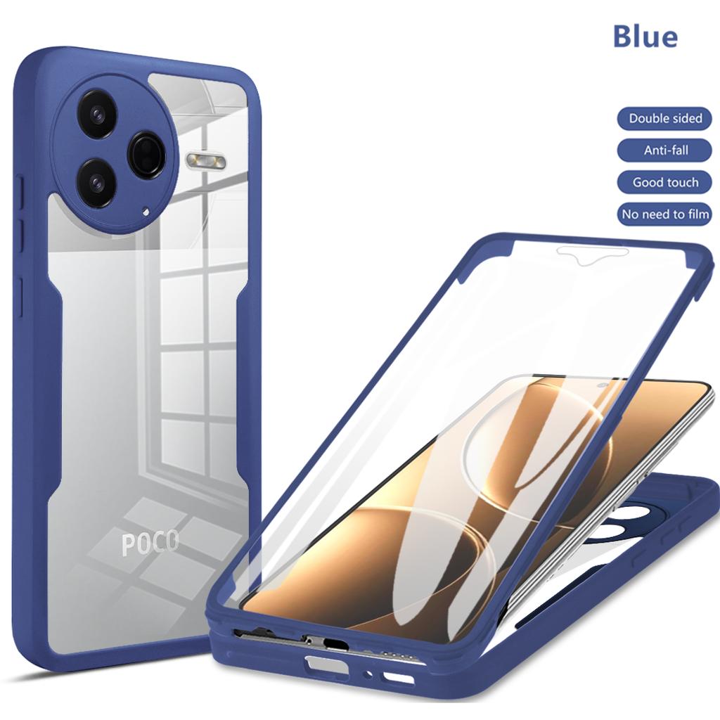 Противоударный чехол с полной защитой корпуса для Xiaomi Poco F7 Pro F7 Ultra Защитная крышка Прозрачные Fundas Coque Capa