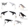 Holiday Gift for Home Enthusiasts Crow Table Lamp, Gothic Raven Night Light, Halloween Black Bird Tabletop Accent Study Dark Academia Lamp Desktop