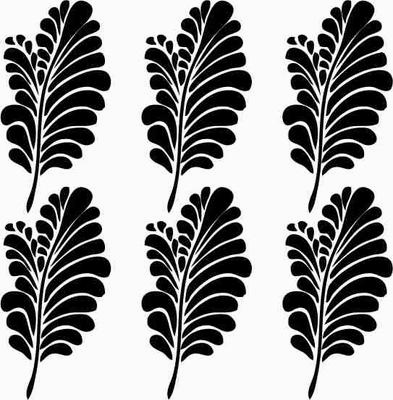 Printtoo Leaf Pattern Квадратный деревянный резиновый штамп Скрап-букинг Коричневые штампы DIY-2 x 2