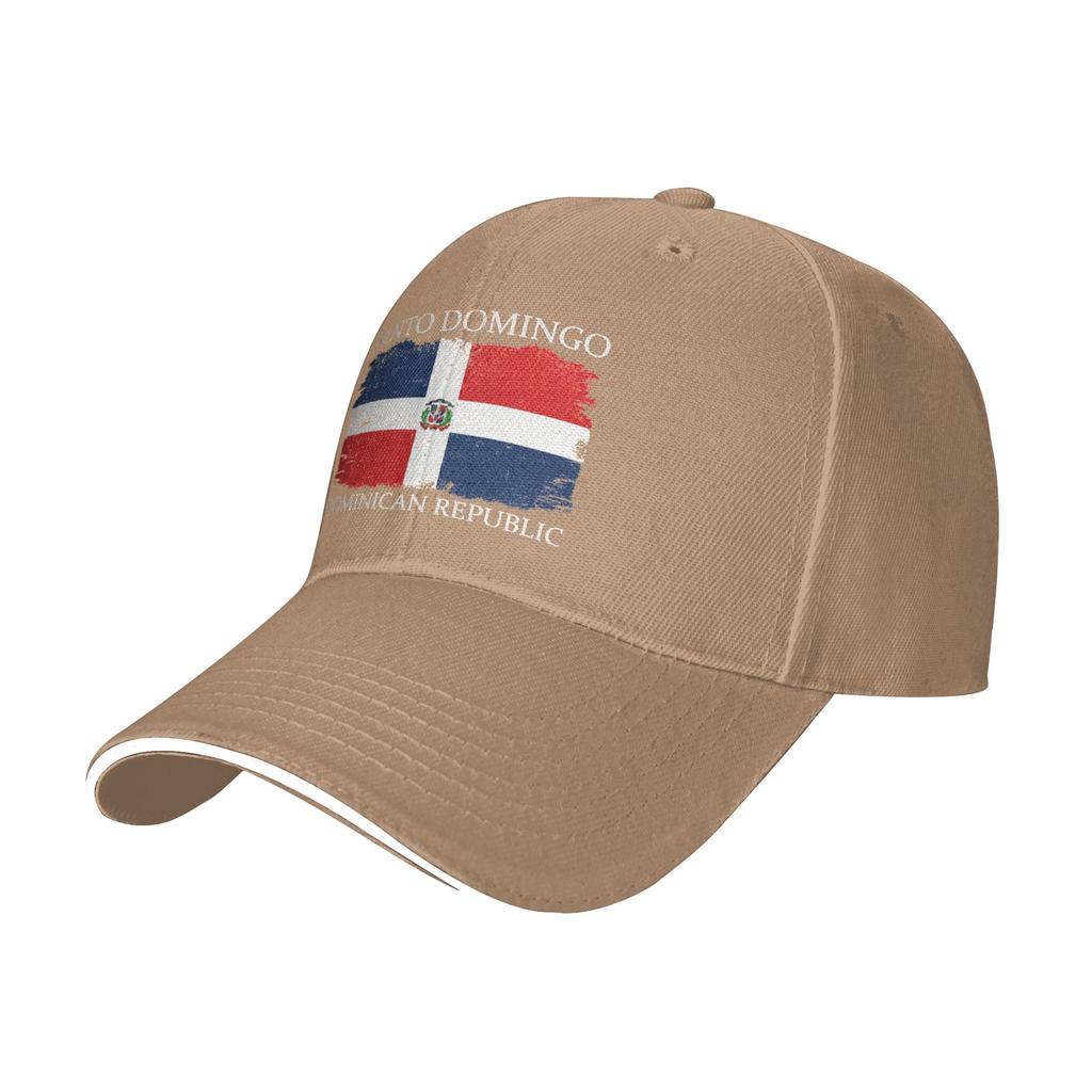 Santo Domingo Dominican Republic Flag Trucker Hat Spring Sunscreen Cap Unisexs Womens   Baseball Cap Casual Outdoor Hats