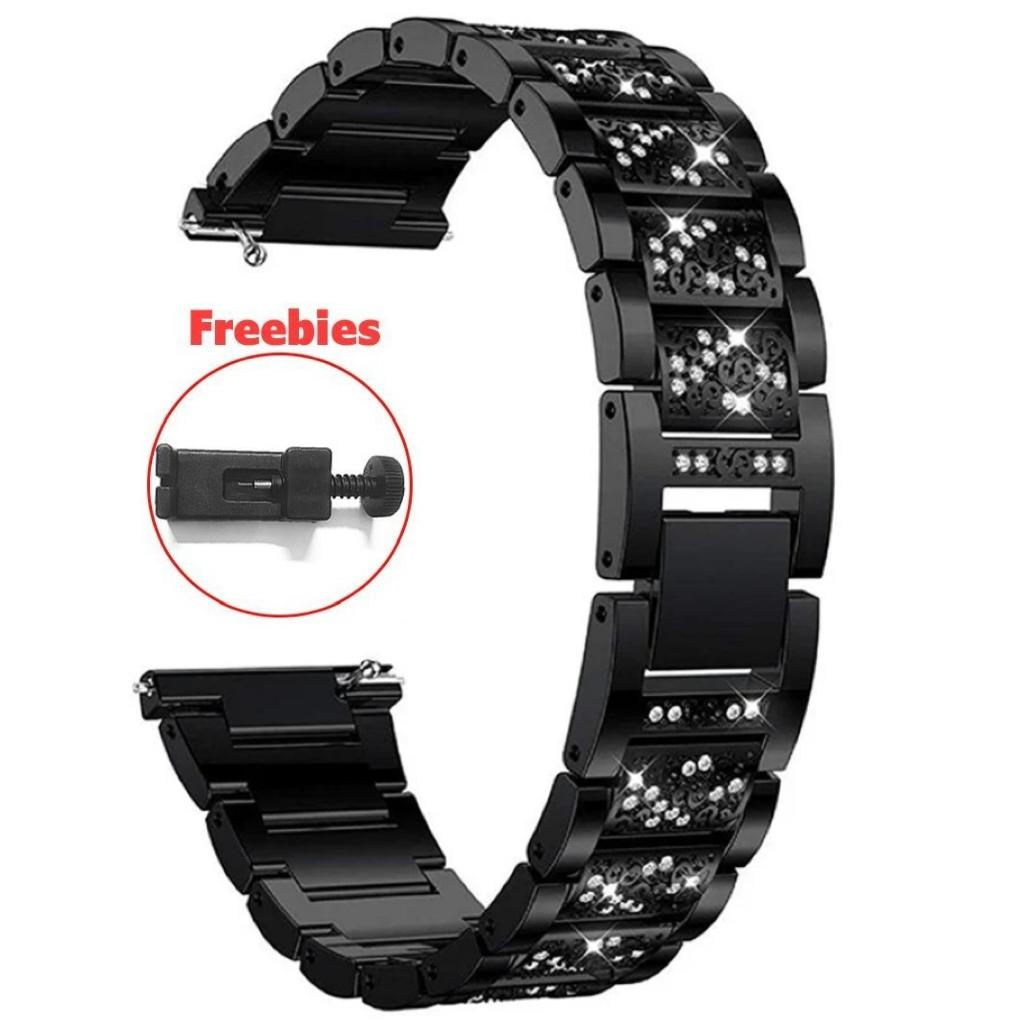 Браслет из нержавеющей стали для Fitbit Versa 4/3/2/Versa Lite Bands с бриллиантовым блестящим ремешком Fit bit Versa Bracelet для женщин Gold