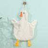 Yousheng Hand Towel with Hanging Loop Highly Absorbent Quick Drying Wear Resistant Cute Goose Design Kitchen Cloth Dish Towel