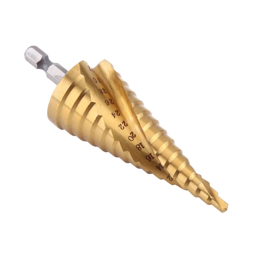 Hex Shank High Speed Steel Drill Bit High Speed Steel Titanium Coated Drill Bit Drilling Wood