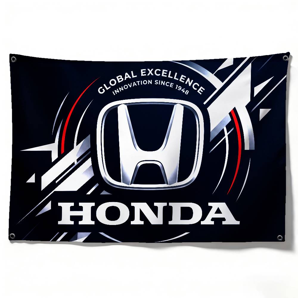 ZLQ4 FOR HONDA RACING Flag 120g Brushed Polyester Sublimation Printing Durable Hanging Flag For Home Decor Event Graduation Gift