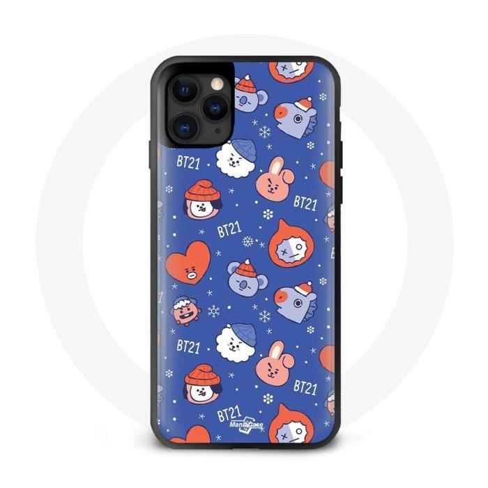 Coque pour Iphone 12 Pro BTS Bangtan Sonyeondan BT21 Noël 2023