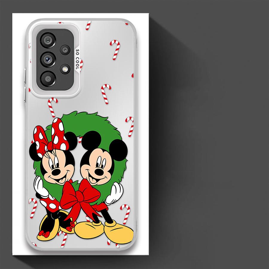 Christmas Mickey Donald Duck Phone Case for Galaxy A15 A52 A72 4G 5G A25 A52s A53 A54 A55 A73 5G A51 4G bag