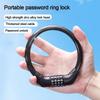 Safety Steel Wire Chain Lock Anti-theft Password Rope New Bike Lock  Mountain Bike