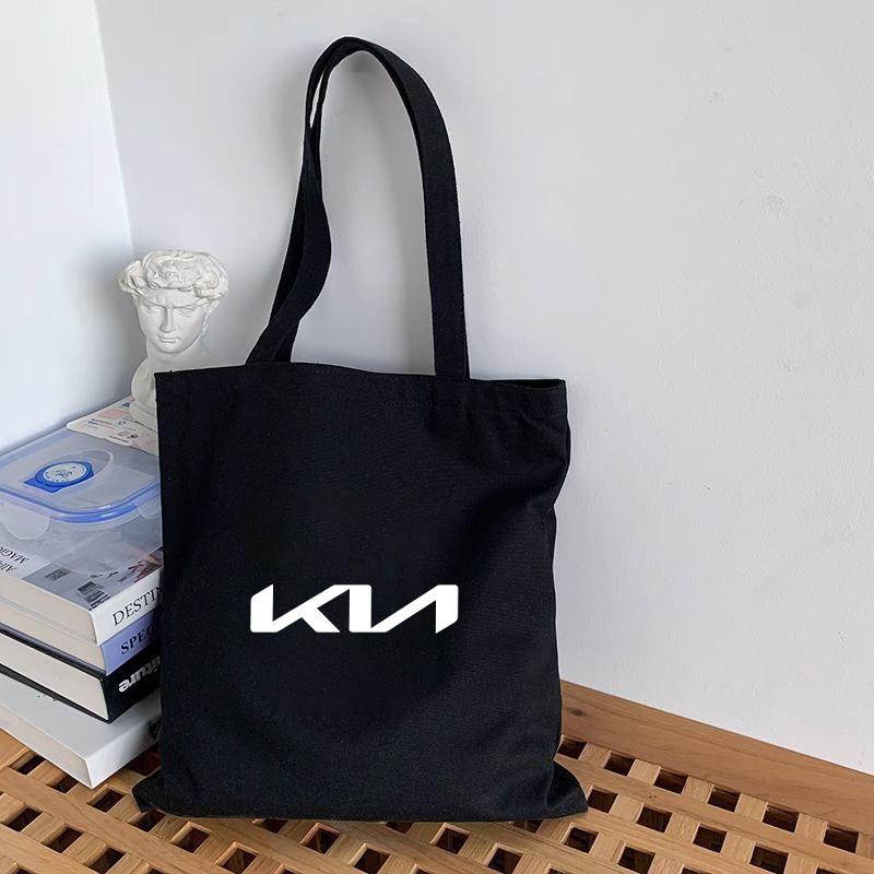 PZLX1 Fashion Canvas Bag Single Shoulder Hand-held Shopping Bag Tote Bag For KIA K3 K5 Sportage Picanto Rio Ceed Optima Sorento Cerato
