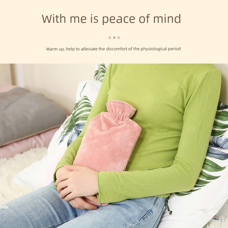 Hot Water Bag Hot-Water Bag Water Injection Irrigation Edible Silicon Explosion-Proof Aunt Hot Compress Special Heating Pad Hot Water Bag