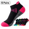 6 Pack Womens Ankle Socks Sport Athletic Cushioned Breathable Performance Sport Tab Cotton Quarter Women's Running Socks