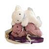 Sheep Rabbit Bear Elephant Plush Single Shoulder Crossbody Bag Animal Toy Doll