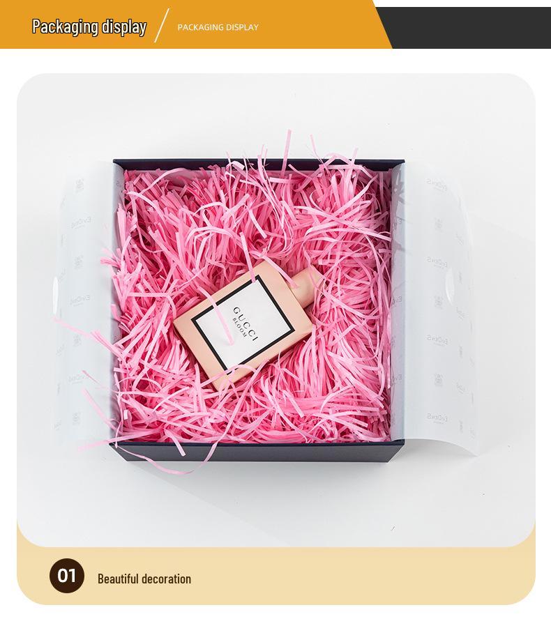 Наполнитель из рафии: Нарезанная шелковая бумага для сувениров в коробке для конфет