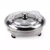 Stainless Steel Buffet Chafing Dish Food Tray Handle Serving Dishes Container  Outdoor Camping