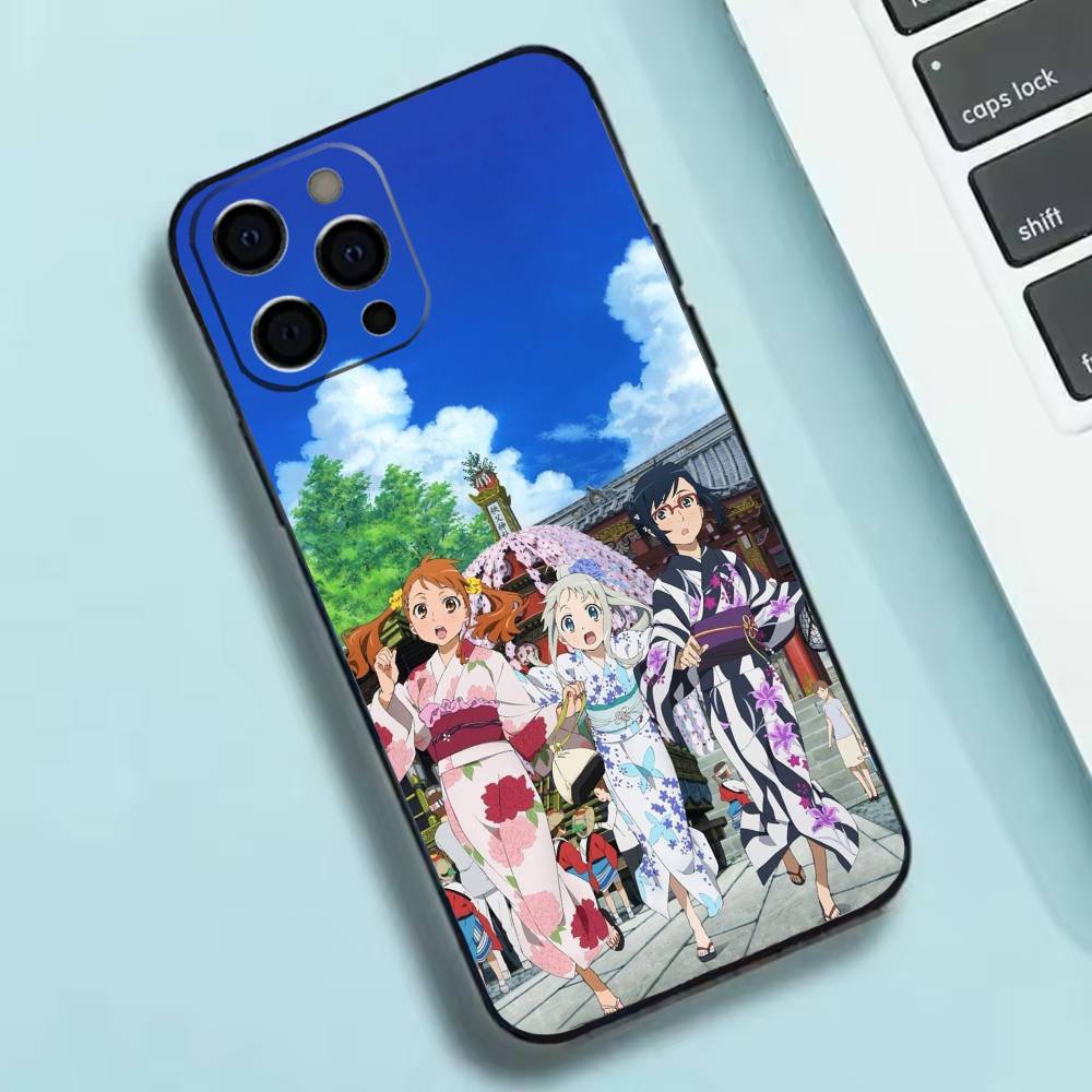 AnoHana М-Мейко Аниме Х-Хонма Чехол для телефона Силиконовый Мягкий Для IPhone 17 16 15 14 13 12 11 X XR Plus Pro Max Plus