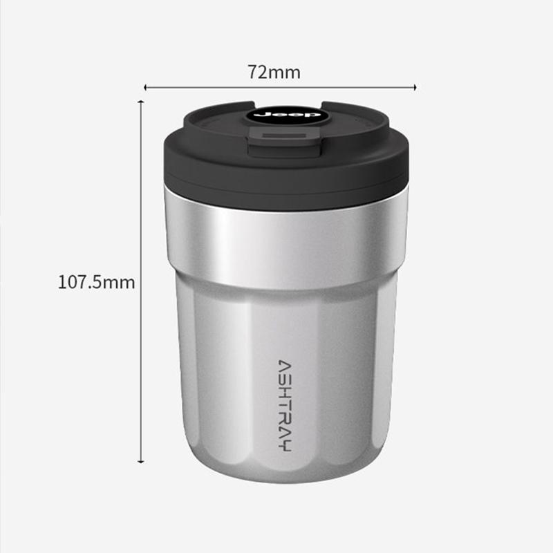 LED Car Ashtray with Lid Leak Proof Smoke Odor Isolation For Jeep Cherokee Wrangler JK Gladiator Compass Renegade Valve Stem KUBEL1