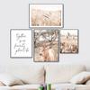 Landscape Beige Wall Art Canvas Painting Grassland Animal Poster Tiger Cow Deer Print Nordic Wall Pictures for Living Room Decor
