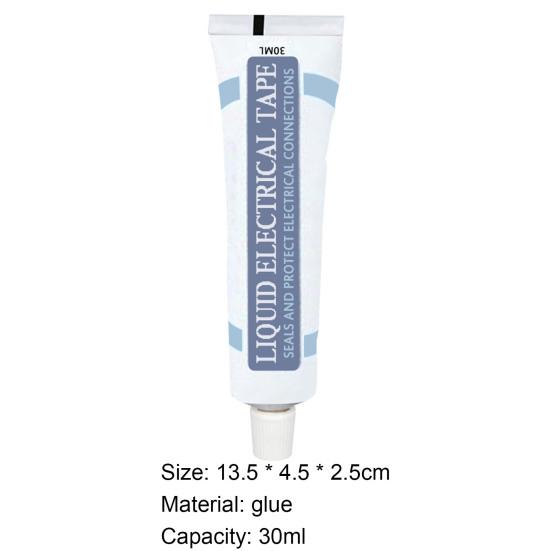 30 мл жидкая изоляционная лента, высокая термостойкость, огнестойкая, экологически чистая, практичная изоляционная жидкая лента для склеивания проводов