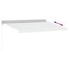 Retractable Awning Anthracite & White 3.5x2.5 m Fabric & Aluminum
