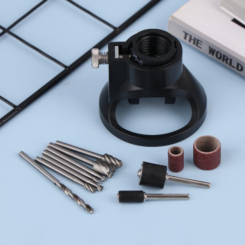 Guide Attachment Twist Drill Bit Rotary Router Milling Cutter Wood Carving Tool Kit Dedicated Locator Woodwork Tool For Dremel