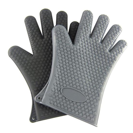 Silicone Kitchen Heat Resistant Glove Pot Holder Baking BBQ Cooking Oven Mitt