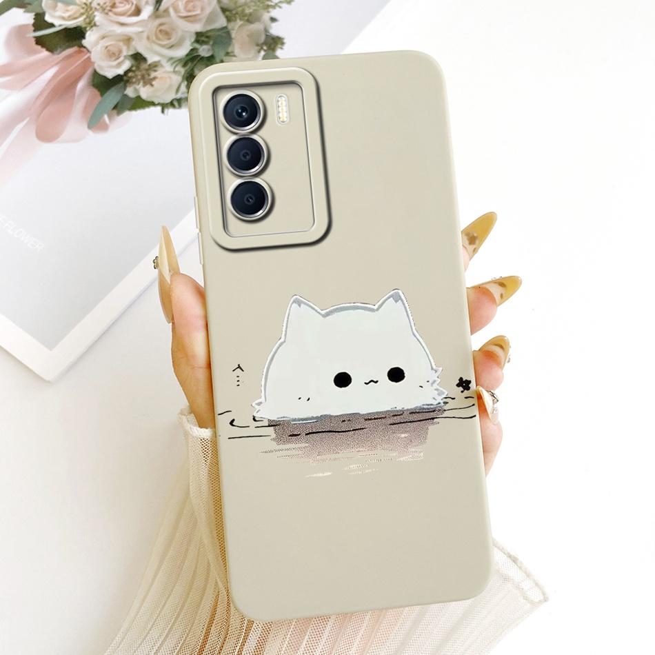 Для Infinix Zero 5G 2023 X6815C X6815D Милый Кот Цветок Мультяшный Чехол для Телефона Для Infinix Zero 5G (2023) Мягкие силиконовые бамперы