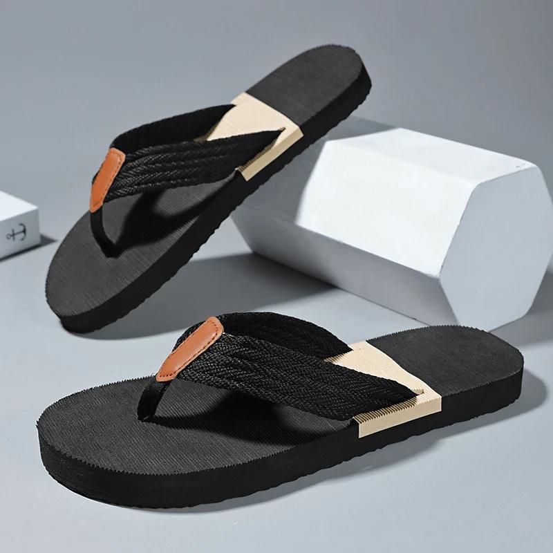 Высококачественные мужские шлепанцы Летние мужские тапочки Водонепроницаемая обувь для ванной для мужчин Уличные сандалии Мужские удобные шлепанцы