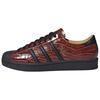 Superstar Vintage Fox Brown Croc Unisex Sneakers Core-Black-Gold-Beige JQ3258