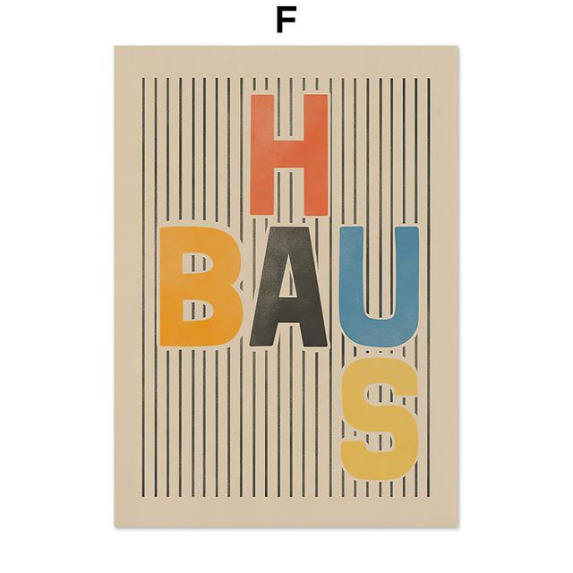 Баухауз Геометрические линии Солнце Море Современный абстрактный скандинавский настенный художественный постер и принты холст картины для декора гостиной