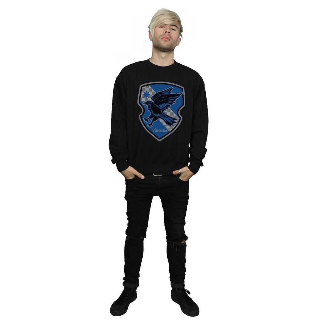 Harry Potter Mens Ravenclaw Crest Flat Sweatshirt