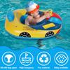 Children's Inflatable Swimming RingCute Car  Seat Toddler   Float Seat Boat with Steering Wheel Horn and Handles, Pool Toy for Girls Boys 1-5 Years