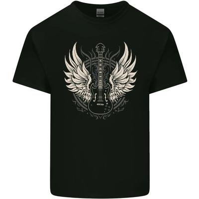 Guitar Wings Rock N Roll Music Heavy Metal Kids T-Shirt Childrens