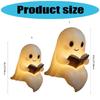 Lovely Ghosty Shelf Decoration Halloween Resin Figurine Reading Book Home Office Decoration Holiday Gift