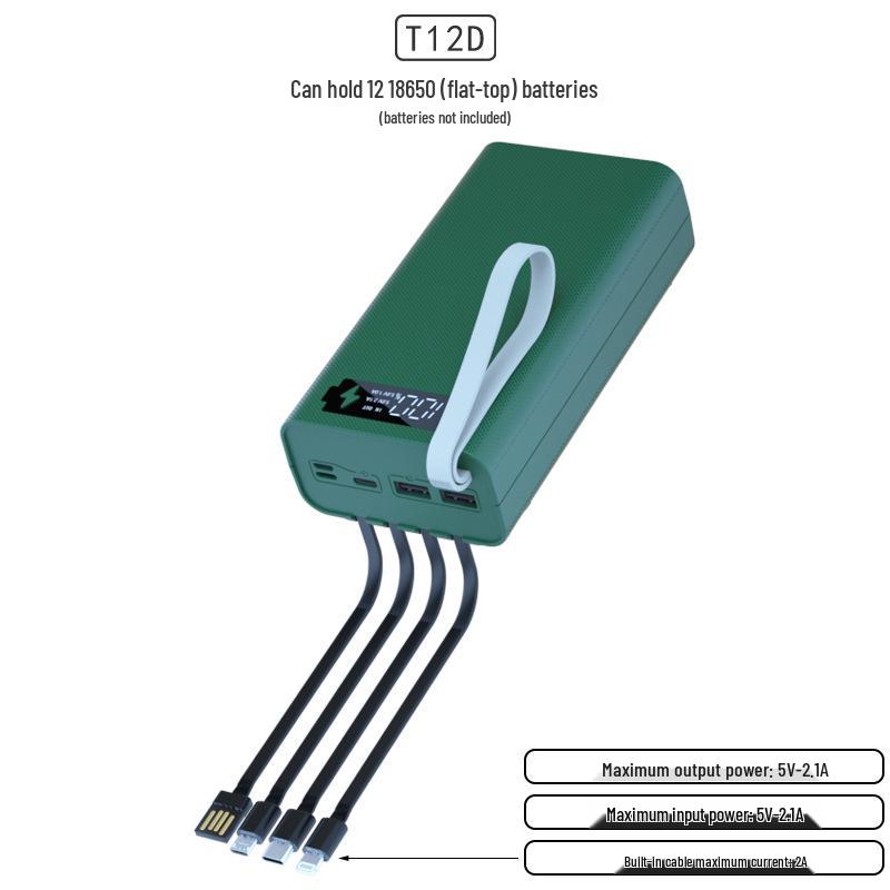 Безпаечный 4-проводной 12-секционный набор для Power Bank 18650 с ультрабыстрой разборкой