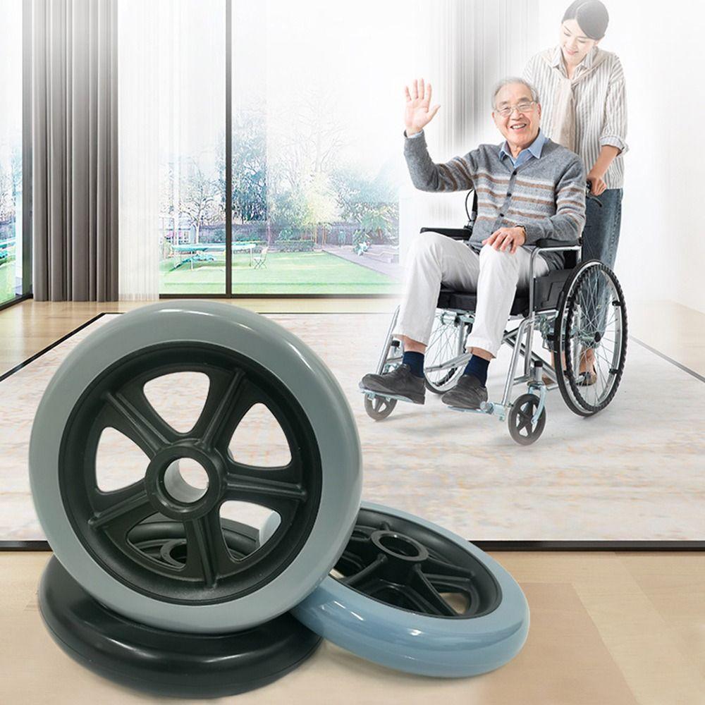 Противоскользящее переднее колесо для инвалидной коляски 5 дюймов, колесо для дорожной тележки, аксессуары для инвалидной коляски