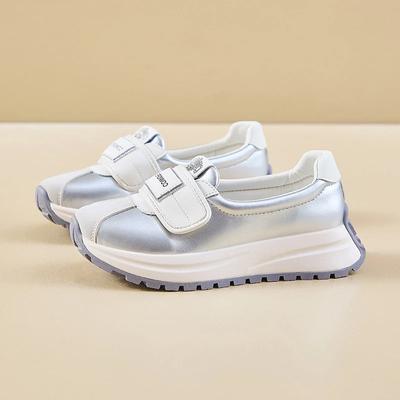 Женская обувь на платформе, новые кожаные туфли для женщин, роскошные мокасины, модная женская обувь на липучках, женские низкие удобные кроссовки