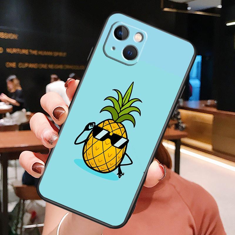 Tropical Pineapple Phone Case For iPhone 16 Pro Max 15 14 13 12 11 Pro Max Plus 12 13 Mini XR 16e Funda Cover