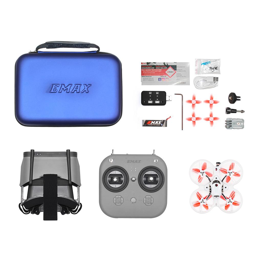 Emax Tinyhawk III RTF Комплект Радиоуправляемый FPV Гоночный Дрон F4 5A 15000KV RunCam Nano 4 37CH 25-100-200мВт VTX FrSky D8 Пульт Управления Очки