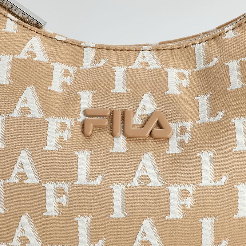 New FILA Fabric Crossbody Bag, Shoulder Bag Women's Wheat Bran Apricot F13W411165F-LK