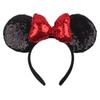 1pc Mouse Ears Headband Girls And Kids 4 Inch Polka Dot Bow Hairdband Holiday Party Travel DIY Hair Accessories