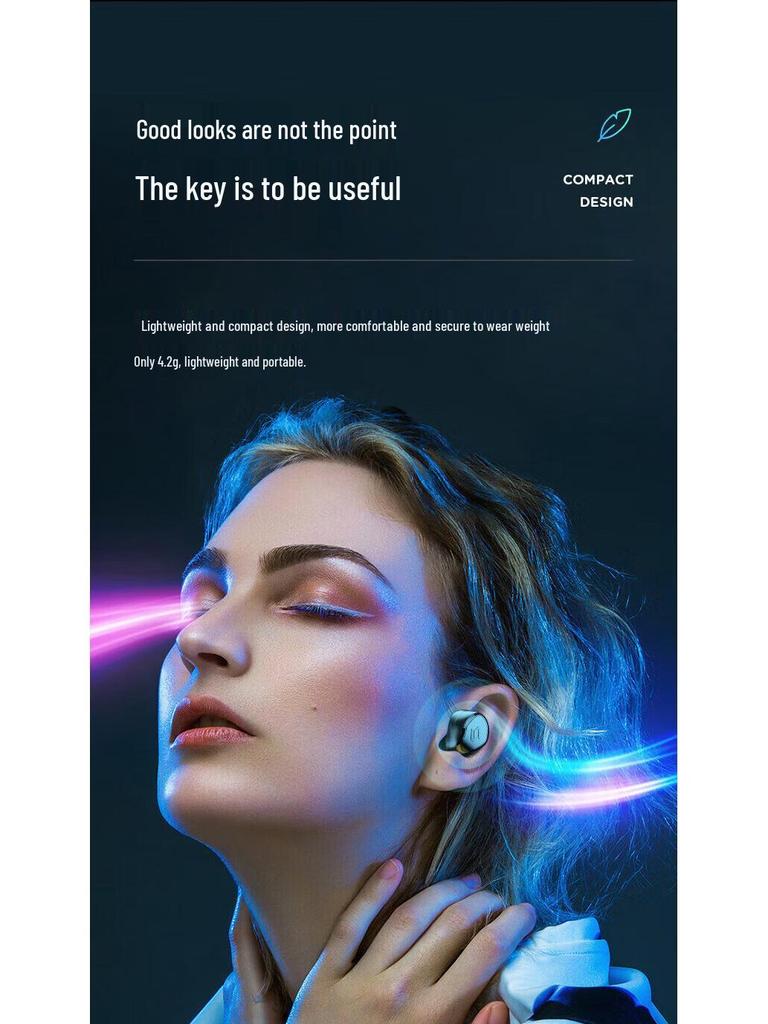 Беспроводные наушники-вкладыши Bluetooth 5.4 TWS-S8P с индивидуальной формой, двойные наушники