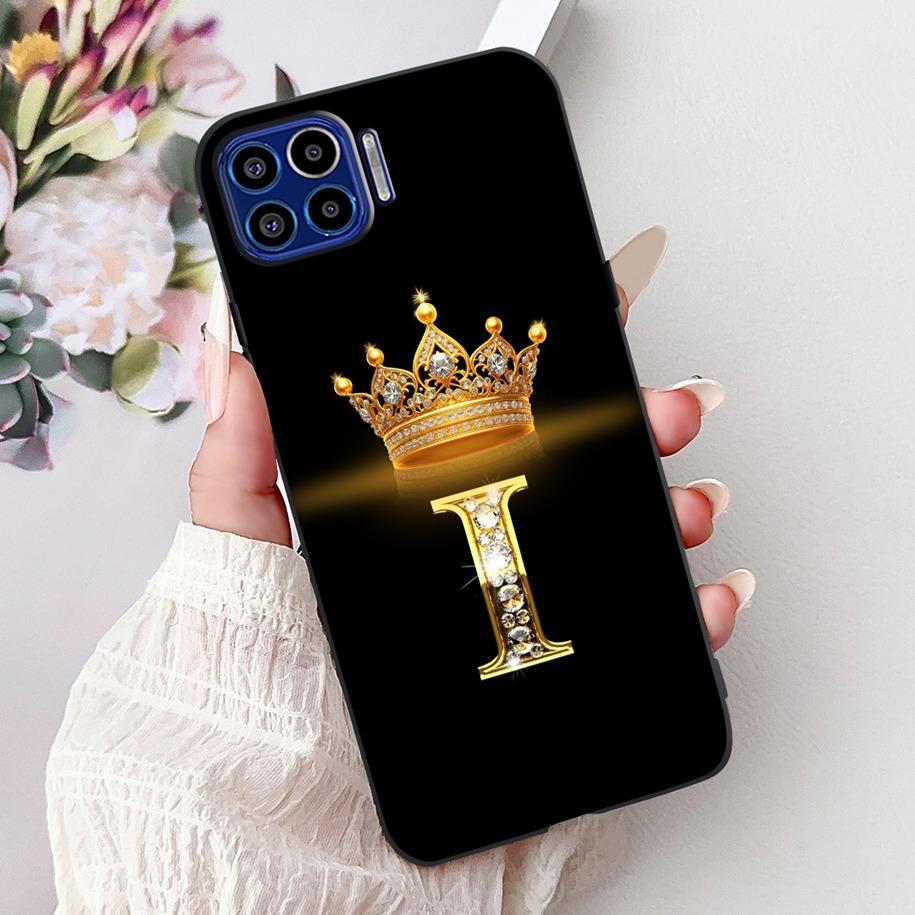 Чехол для Motorola One 5G Популярные буквы Цветочная корона Мягкий силикон Ударопрочный ТПУ Чехол для пары Для телефона Moto One 5G 2020