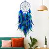 Nordic Hand-woven Colorful Feather Wind Chimes Dreamcatcher Living Room Hanging Ornaments Creative Wall Decor Bedroom Decoration