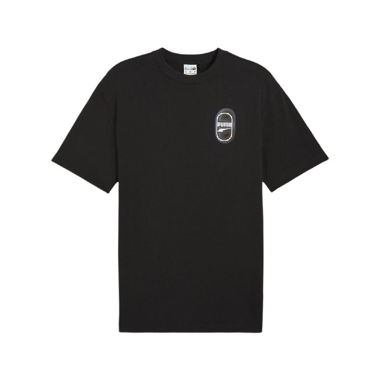 PUMA T Shirts Men's Black Crew Neck Moderate 626755-01