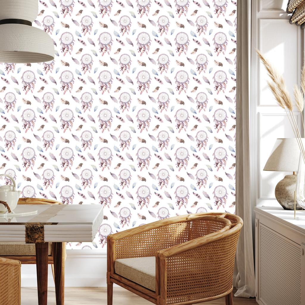 Traditional Dreamcatcher Wallpaper for Living Room and Bedroom 50x1000