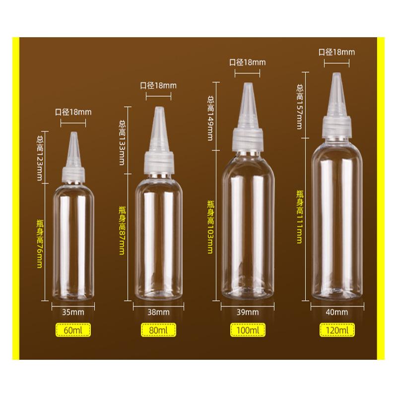 10-200 мл прозрачная бутылка-капля для жидкостей с завинчивающейся крышкой, пластиковая пустая многоразовая бутылка, контейнер для хранения масляной жидкости, оптовая продажа