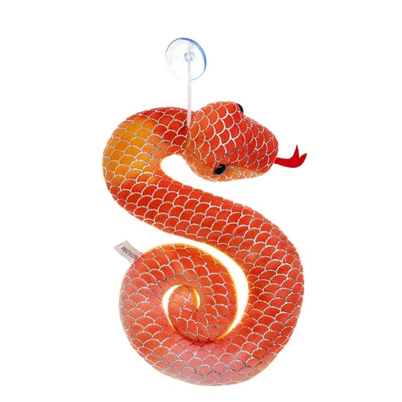 Fashionable Snake Hanging Ornament Charm Accessory with Vibranting Color and Gold Accent Sturdy PP Cotton Materials