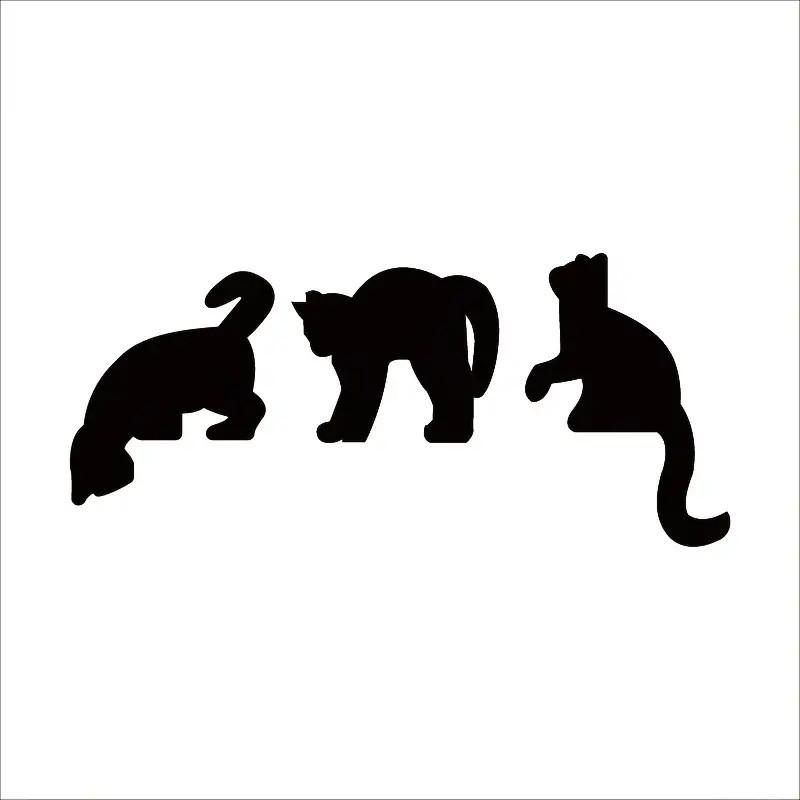 Door Corner Witch Decor,Creative Black Wooden Witch Cat Door Frame Sign,Interesting Sculpture, Mysterious Witch And Cat Riding On A Broomstick