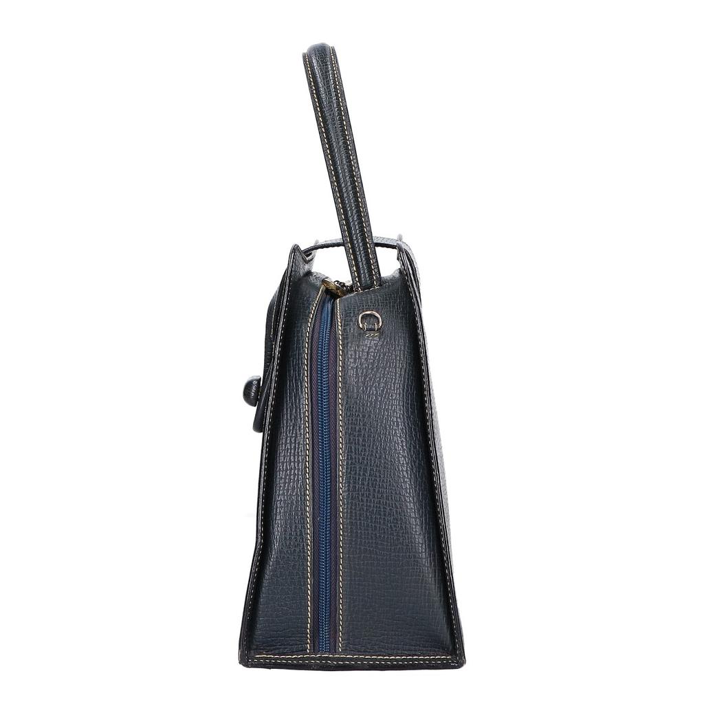 Loewe Turn Lock Design 2-way Handbag NavyUsed