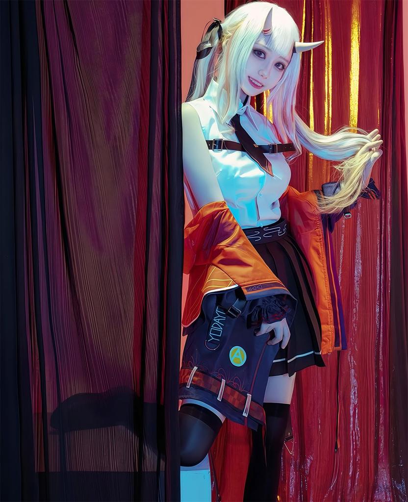 VTuber Cosplay Nakiri Ayame Cosplay Costume VTuber Cosplay Nakiri Ayame Cosplay Costume Yosan Virtual YouTuber VTuber Cosplay Hololive L [NOKIJP]